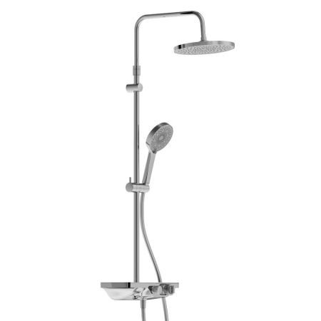 947760000 Apollo душевая система с ванно-душевым ТМС смесителем-полкой, хром, артикул 947760000