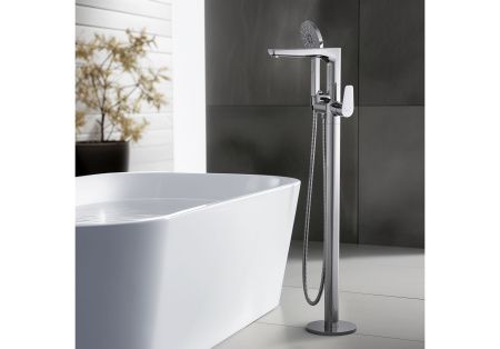 Смеситель для ванны напольный (внешняя и скрытая часть) AQUATEK AQ1145CR БЕТТА Смеситель для ванны напольный (внешняя и скрытая часть) AQUATEK AQ1145CR БЕТТА