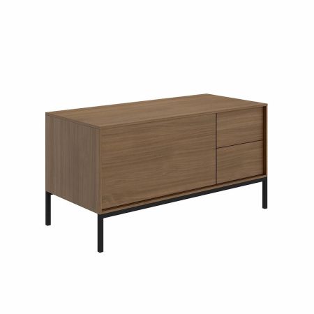 Ножка ATOLLO 110 низкая металлическая, черная матовая