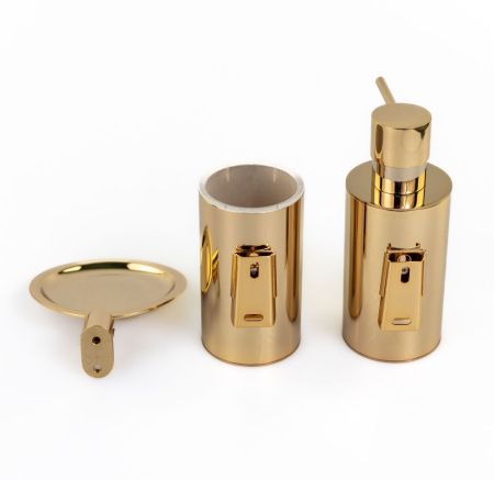 Stil Haus Hashi, настенный металлический дозатор, цвет золото, артикул HS30M(16)