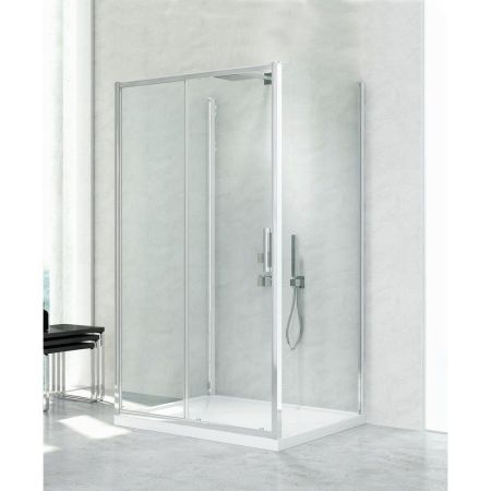 Душевое ограждение NEW TRENDY NEW CORRINA  130x90x195 K-0574 (хром), артикул K-0574