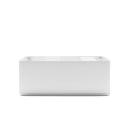 GRUPPO TREESSE Cross Ванна отдельностоящая 1600х730х600 мм., с сливом-переливом и сифоном, SOLID SURFACE, цвет белый матовый, артикул V396BO