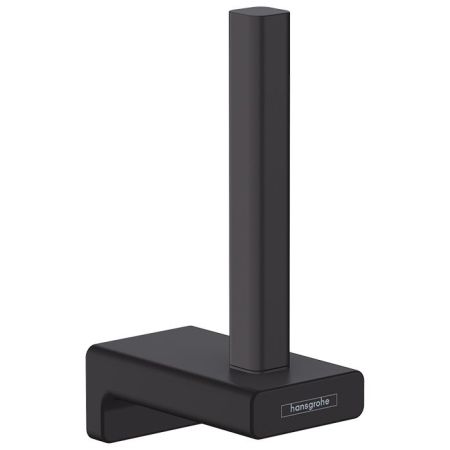 Держатель запасного рулона бумаги, Hansgrohe, AddStoris, ширина, мм-48, глубина, мм-83, высота, мм-147, тип установки-настенный, цвет-черный матовый