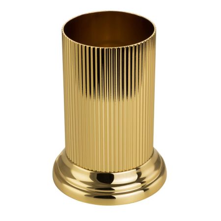 FORTUNA Держатель настольный высокий для керамики стакана, дозатора жидкого мыла, золото, артикул 27790