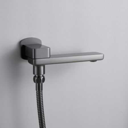 Душевая система встраиваемая Shevanik S9935T, оружейная сталь