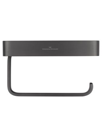 Держатель для туалетной бумаги с полкой WONZON & WOGHAND, Темный графит (WW-9336), артикул WW-9336