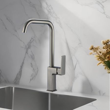 Смеситель для кухни WesnaArt NARCIS NAR06-150GM-25432, оружейная сталь, артикул NAR06-150GM-25432