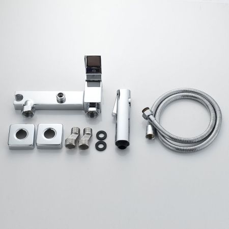 Гигиенический душ со смесителем Shevanik S9605-1, хром