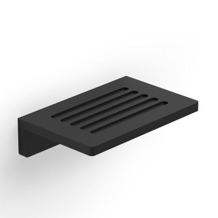 Мыльница, Decor Walther, DW, ширина, мм-115, глубина, мм-75, высота, мм-30, тип установки-настенный, цвет-чёрный матовый, артикул 0859560