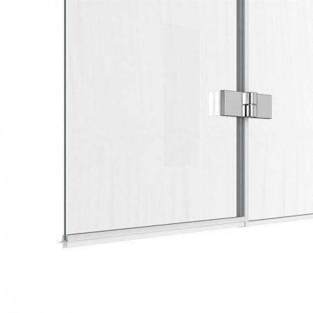 Шторка на ванну 80х140 см Maretti Valentina VA41R8014097-015, профиль хром, артикул VA41R8014097-015