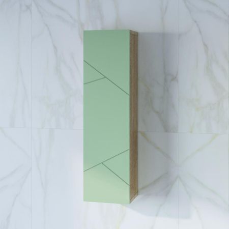 Шкаф навесной с дверью Бриклаер КРИСТАЛЛ 20 см, фисташковый, артикул 4627125416989