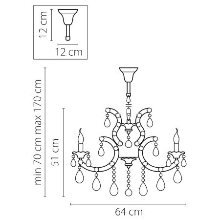 Люстра подвесная Champa nero Lightstar Premium 879087, артикул 879087