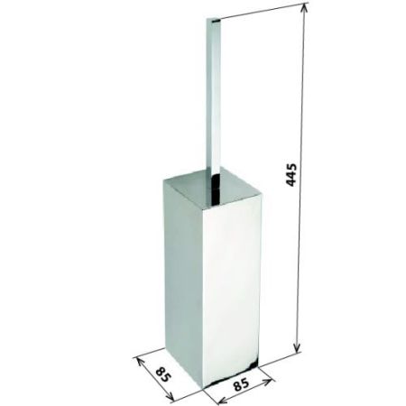 Ёршик  Plaza напольный/подвесной 85x440x85мм, хром, артикул 118113092