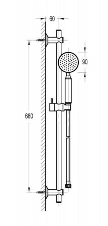 Душевой гарнитур CEZARES ECO-SD, артикул ECO-SD-NOP
