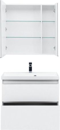 Мебель для ванной Aquanet Гласс 80 белый, артикул 00240465