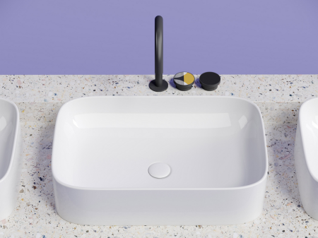 Умывальник чаша накладная прямоугольная Элемент (Element) 605x380x150мм, артикул CN6053