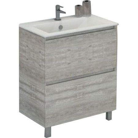 Тумба с раковиной Comforty Верона 75 4137102 Дуб белый