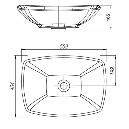 Раковина Florentina Моника 55,8 см 10.112.00560.201, жасмин, артикул 10.112.00560.201
