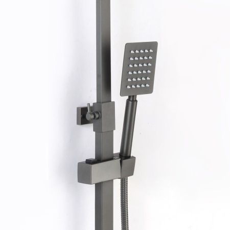 Душевая система D-Lin D10A03-S, оружейная сталь