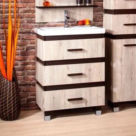 Комплект мебели для ванной Бриклаер ТЕХАС 70, кантри/венге, артикул ТЕХАС 70