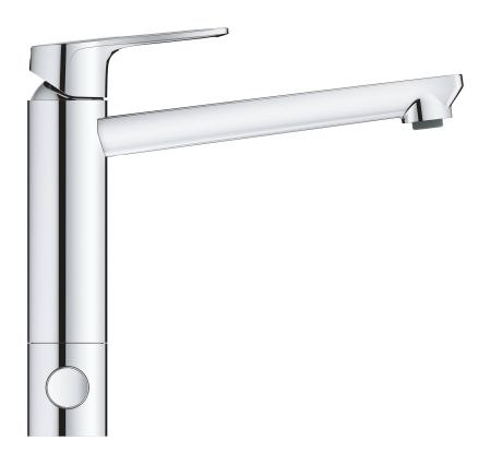 Смеситель для кухни GROHE BauLoop с запорным вентилем, средний излив, хром (31713000)