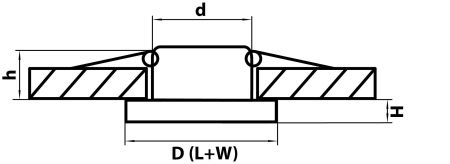 Светильник точечный встраиваемый декоративный под заменяемые галогенные или LED лампы Rifle Lightstar 002524, артикул 002524