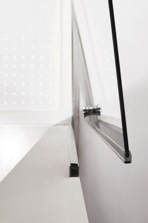 Душевая дверь в нишу Cezares Eco B-1 65 профиль Хром стекло прозрачное, артикул ECO-O-B-1-65-C-Cr