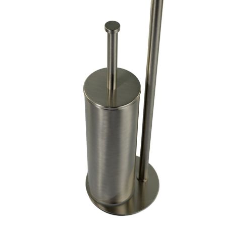 Stil Haus Medea, стойка h62 см: бумагодержатель/ерш металлический, цвет никель сатин, артикул ME20(36)