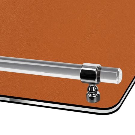 ADJ Поднос Asti, 45x30xH5 см., цвет: коньяк/бордо, фурнитура графит