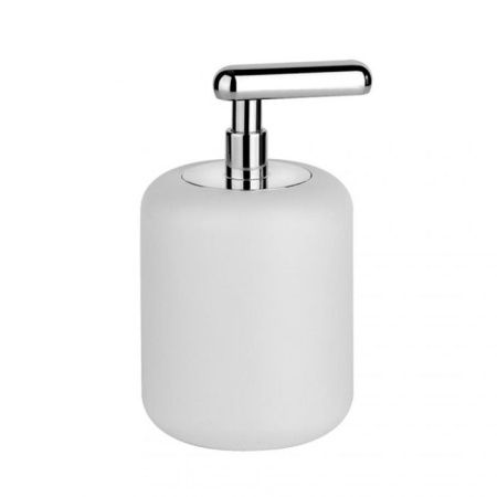 Gessi Goccia Дозатор для жидкого мыла настольный, цвет: хром/белый Gessi Goccia Дозатор для жидкого мыла настольный, цвет: хром/белый