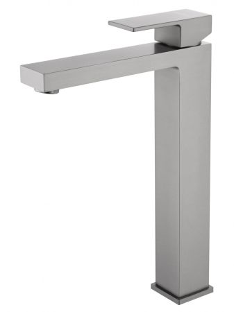 Смеситель для раковины высокий WONZON & WOGHAND CUBE, Темный графит (WW-88239016-BGM), артикул WW-88239016-BGM