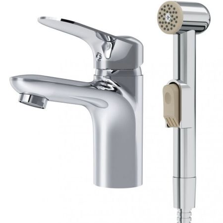 F85C03000 Sunny, смеситель для умывальника с гиг.душем, хром, шт