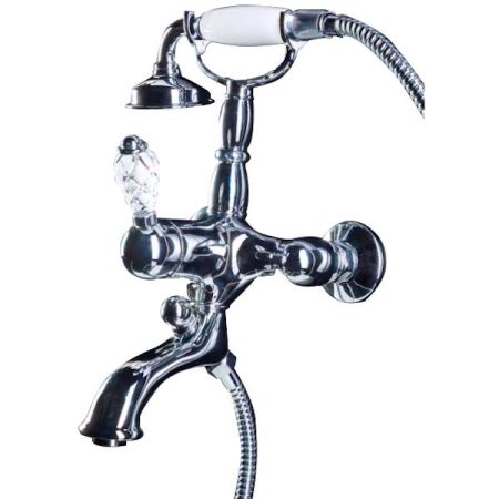 Смеситель для ванны (душевой комплект) CRYSTAL, хром_Комплект, артикул 263-CRST