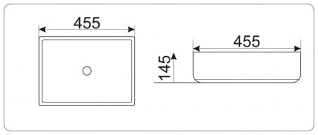 Умывальник CeramaLux 9439, артикул 
