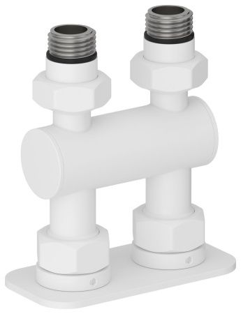 Модуль 2х1/2" прямой EU50 (Матовый белый) Модуль 2х1/2" прямой EU50 (Матовый белый)