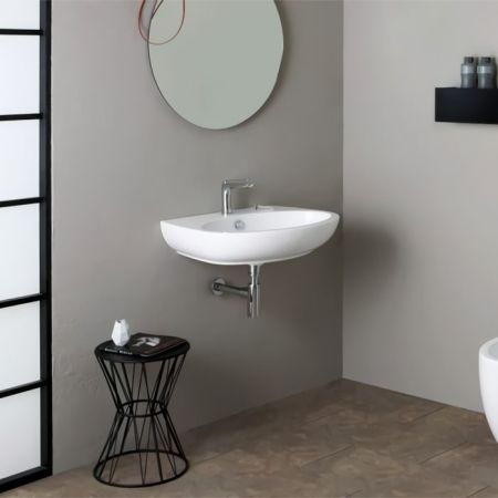 Simas Bormio Раковина подвесная 66х51 см, с 1 отв под смеситель, цвет белый, артикул BR10bi*1