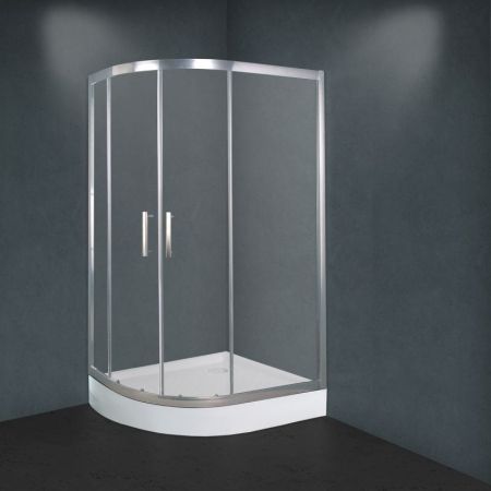 Душевой уголок Timo 120x80 R BY-549R профиль Хром стекло прозрачное, артикул BY-549R