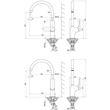 Смеситель Lemark Ortus для кухни (LM11305C), артикул LM11305C