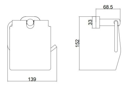 Держатель для туалетной бумаги BELZ B90003, хром, артикул B90003