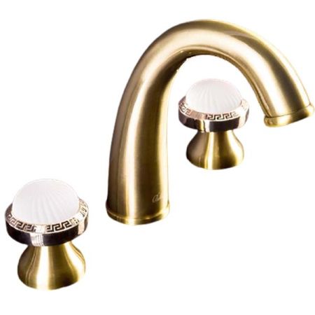 Смеситель для раковины на 3 отверстия SATINE бронза_Комплект, артикул 317-ST