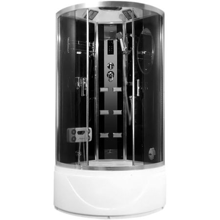 Душевая кабина Niagara NG-911 115x115 стекло тонированное задние стенки Черные, артикул 9110134