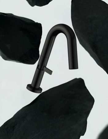 Cмеситель для раковины Knotlor SS-30/BL, черный, артикул SS-30/BL