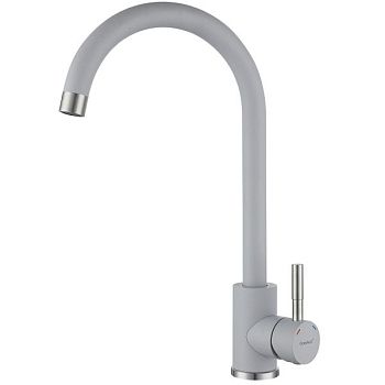 Смеситель для кухни GranFest Z-5410, серый