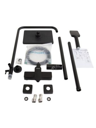 SLIDER-CD-NOP Душевая стойка со смесителем, черный матовый, артикул SLIDER-CD-NOP