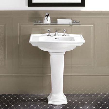 Devon Westminster Раковина (69х49 см) с 1 отверстием под смеситель, цвет: белый, артикул IBLG1FWES