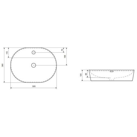 Умывальник EXCELLENT Ronity 50S, артикул CEAC.2901.500.WH