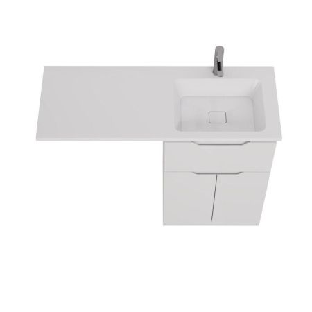 Тумба с раковиной напольная Dreja Vega 60 см, белый, артикул 99-0450-com