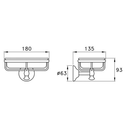 Stella Roma Держатель мыльницы настенный (без мыльницы) 1022 цвет: хром