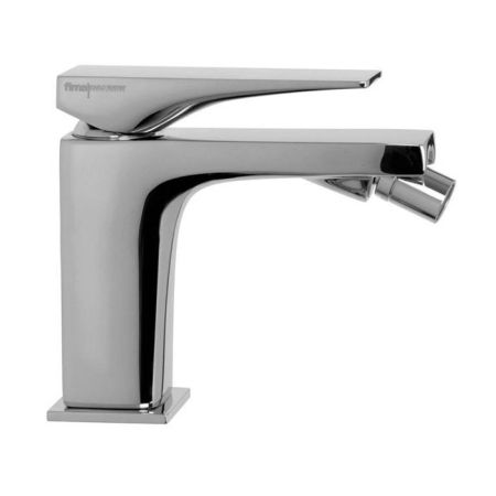 Смеситель для биде, Fima Carlo Frattini, Zeta, тип открывания воды-однорычажный, отверстия для монтажа-1, высота, мм-126.5, вынос излива, мм-128, донный клапан-есть, тип подводки-гибкий, стандарт подвода воды-3/8", цвет-хром