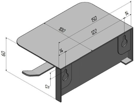 Держатель туалетной бумаги Aquanet Магнум черный матовый, артикул 00336613